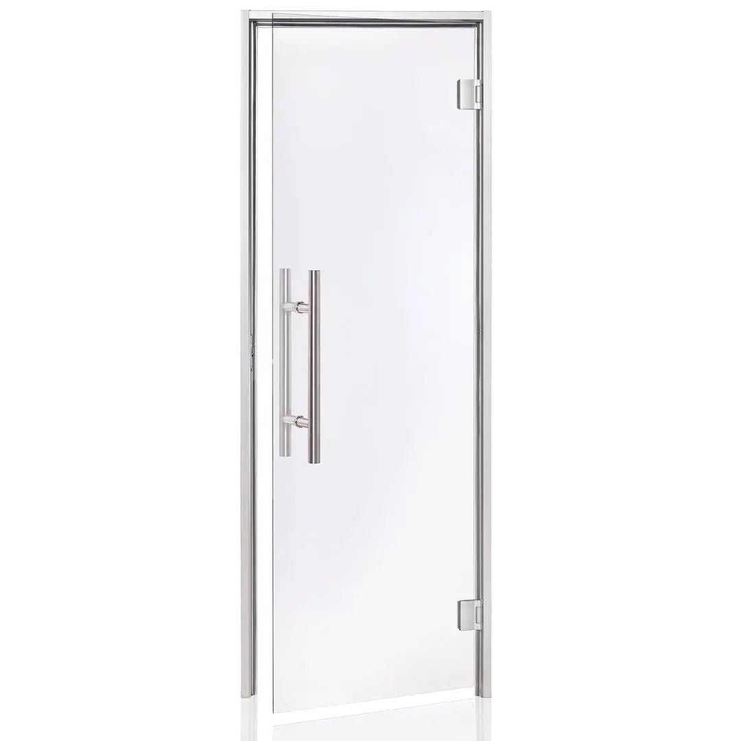 Glass Steam Room Door with Aluminium Frame (AU Premium) | Finnmark Sauna